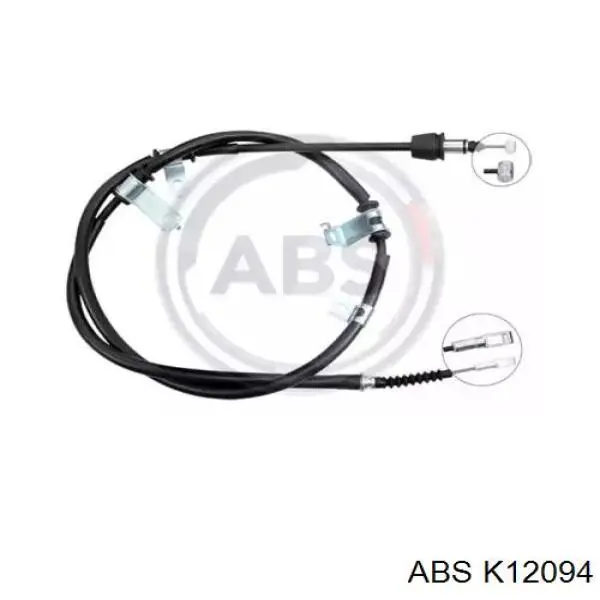 Трос стоянкового гальма задній правий ABS K12094 ціна, від 19.27 USD