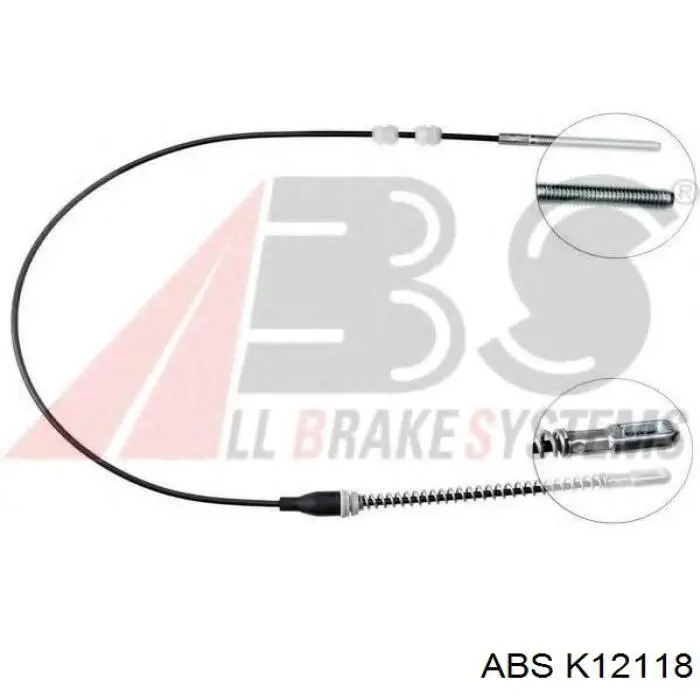 Трос стоянкового гальма задній правий ABS K12118 ціна, від 8.57 USD