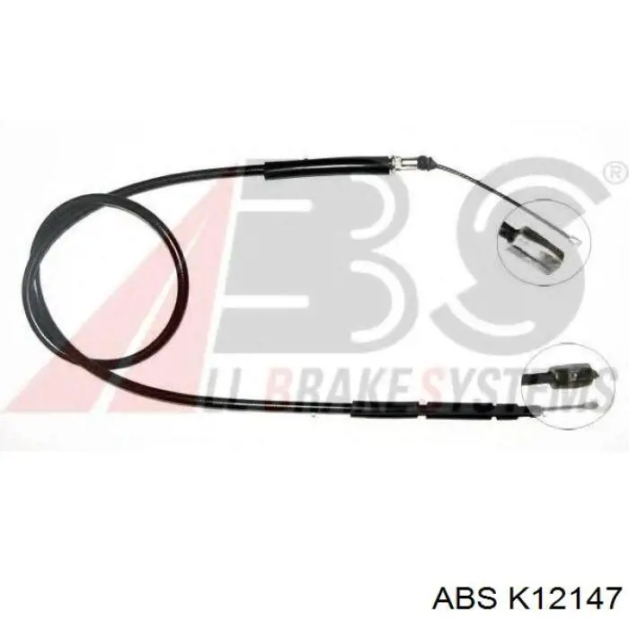 Трос стоянкового гальма задній лівий ABS K12147 ціна, від 6.36 USD