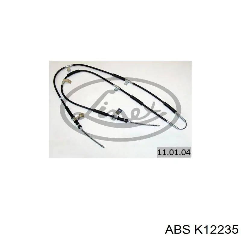 Трос ручного гальма задній, правий/лівий ABS K12235 ціна, від 19.51 USD