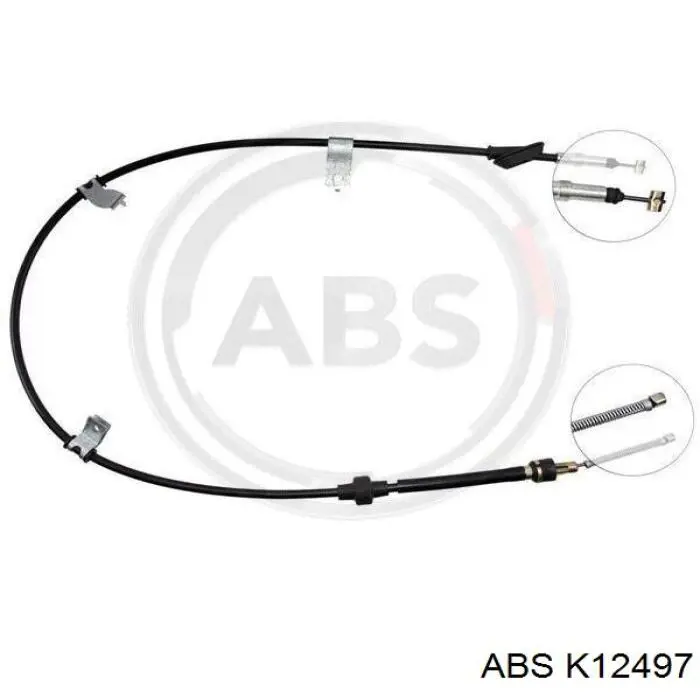 Купити K12497 ABS Трос ручного гальма задній, правий