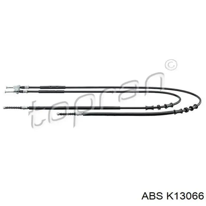 Трос ручного гальма задній, правий/лівий ABS K13066 ціна, від 20.44 USD