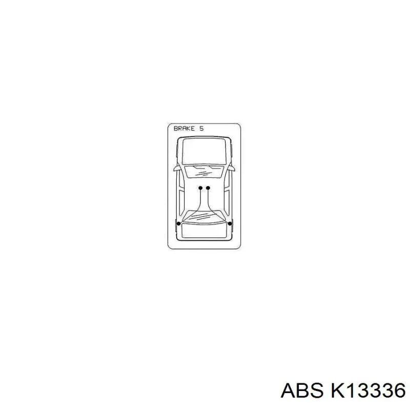 K13336 ABS трос ручного гальма задній, правий/лівий