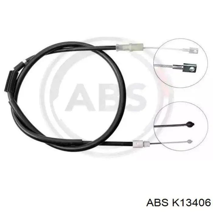 Купити K13406 ABS Трос ручного гальма задній, правий/лівий
