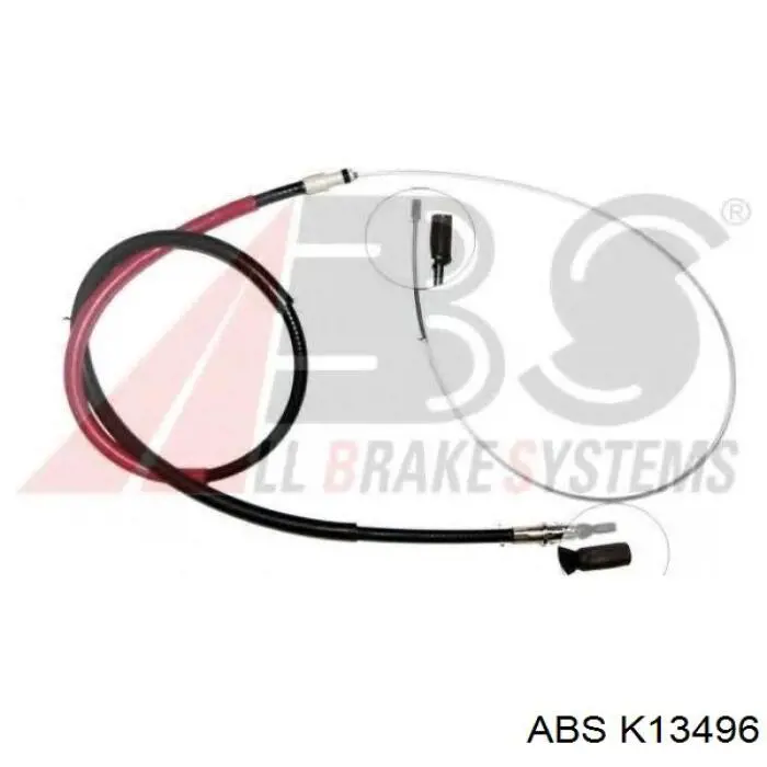 Трос ручного гальма задній, правий/лівий ABS K13496 ціна, від 12.67 USD