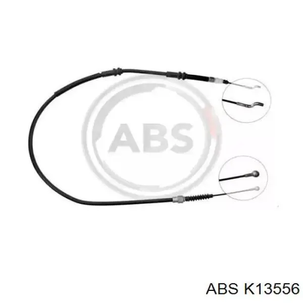 Купити K13556 ABS Трос ручного гальма задній, правий/лівий