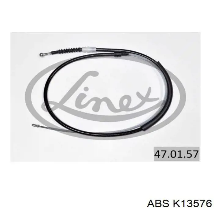 Трос ручного гальма задній, правий/лівий ABS K13576 ціна, від 7.61 USD