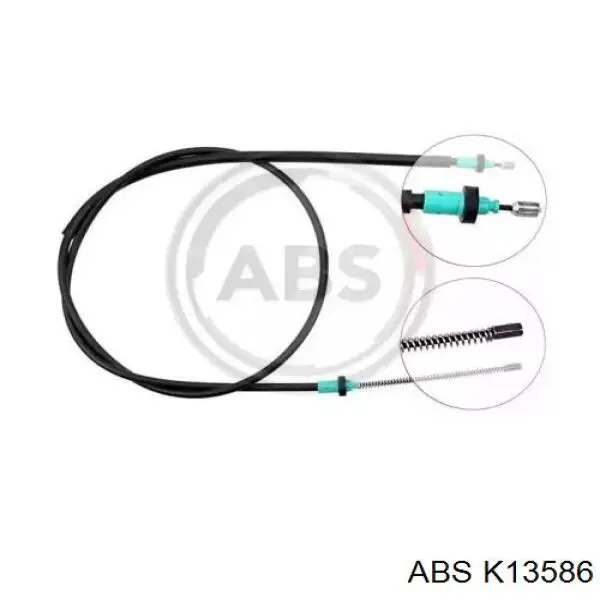 Купити K13586 ABS Трос ручного гальма задній, правий/лівий