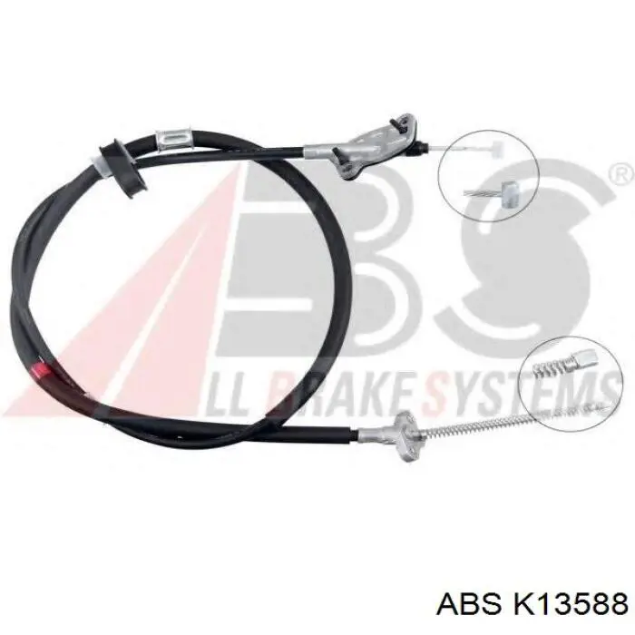 Трос ручного гальма задній, правий BC638R Japan Parts