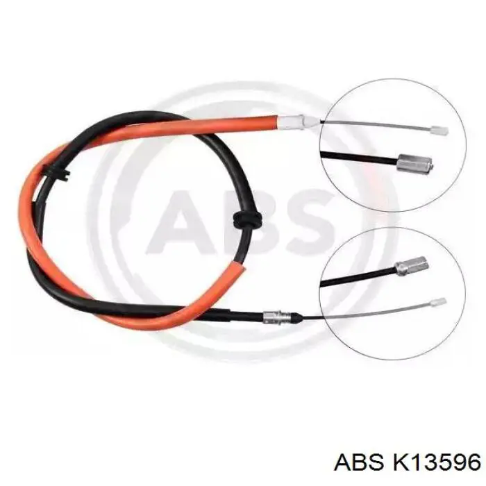 Трос ручного гальма задній, правий/лівий ABS K13596 ціна, від 10.13 USD