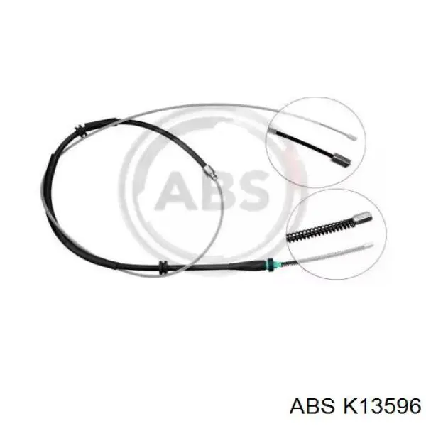 Купити K13596 ABS Трос ручного гальма задній, правий/лівий