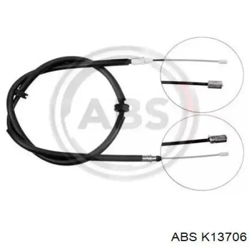 Трос стоянкового гальма задній правий ABS K13706 ціна, від 10.14 USD