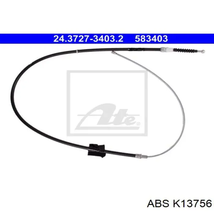 Трос ручного гальма задній, правий/лівий ABS K13756 ціна, від 12.81 USD