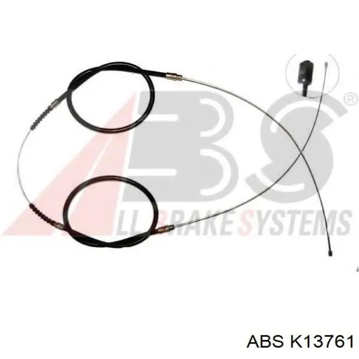 Трос стоянкового гальма передній ABS K13761 ціна, від 11.44 USD