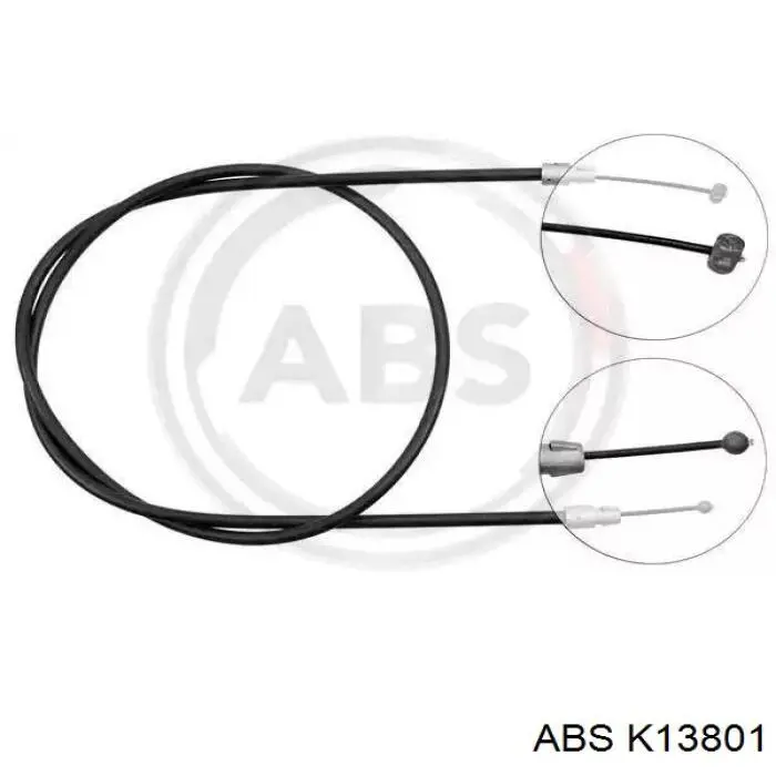 Купити K13801 ABS Трос ручного гальма передній