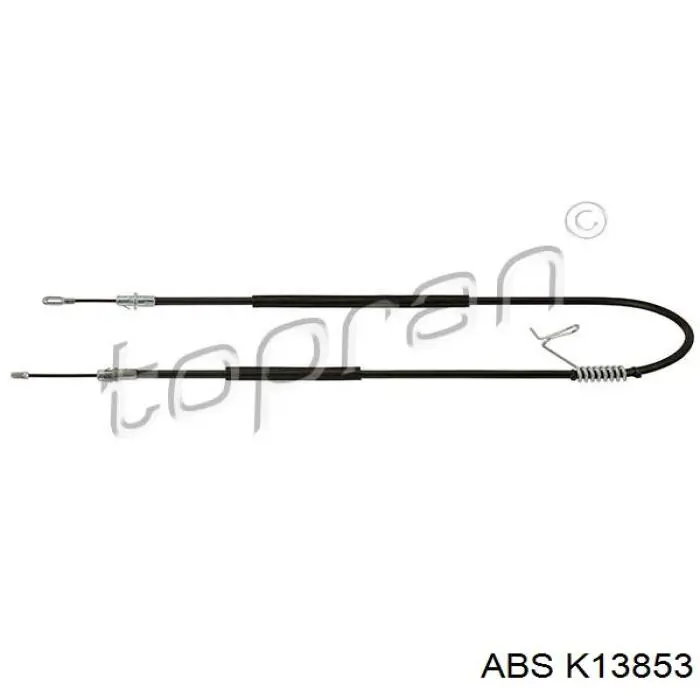 Трос стоянкового гальма задній лівий ABS K13853 ціна, від 13.87 USD