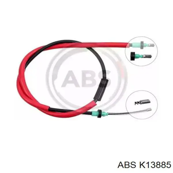 Купити K13885 ABS Трос ручного гальма задній, лівий
