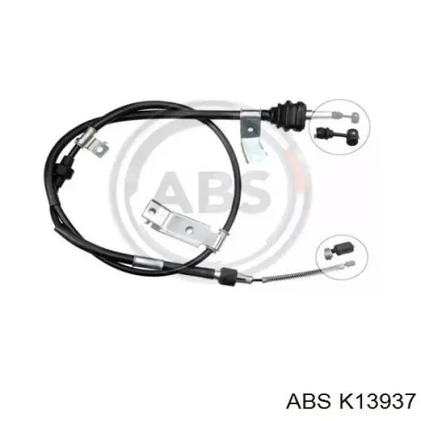 Купити K13937 ABS Трос ручного гальма задній, лівий