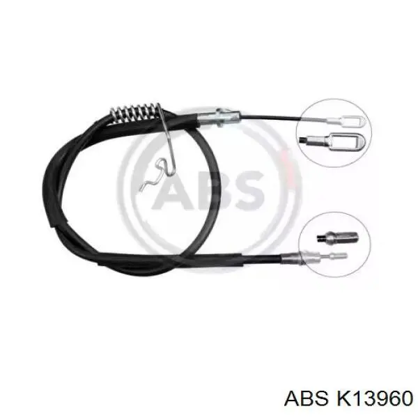 Трос стоянкового гальма задній правий ABS K13960 ціна, від 10.43 USD