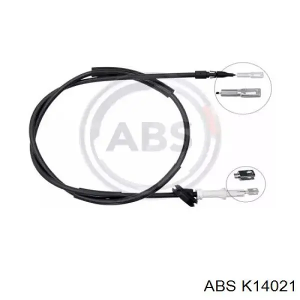 Трос стоянкового гальма задній лівий ABS K14021 ціна, від 11.95 USD