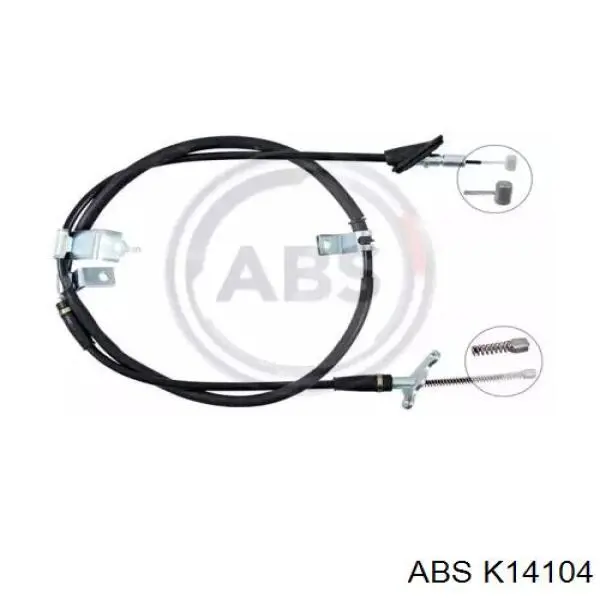 Трос стоянкового гальма задній лівий ABS K14104 ціна, від 19.75 USD