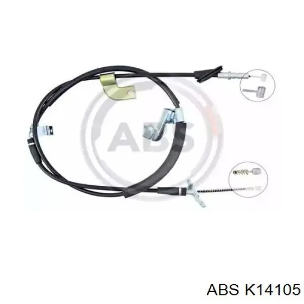 Трос стоянкового гальма задній правий ABS K14105 ціна, від 19.69 USD