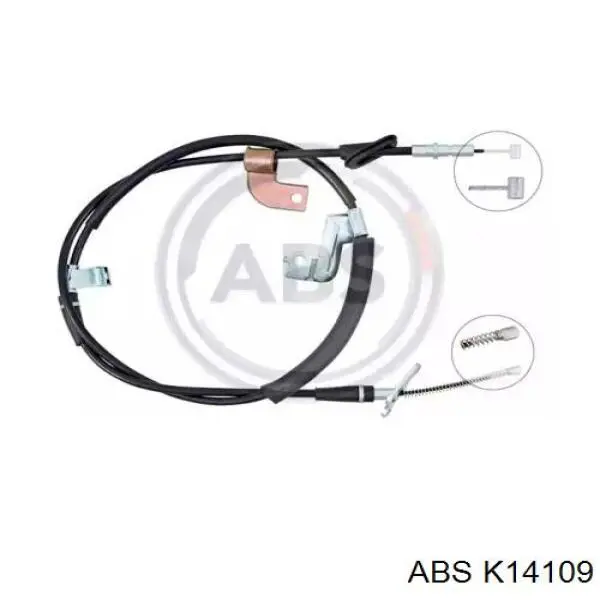 K14109 ABS Трос стоянкового гальма задній правий