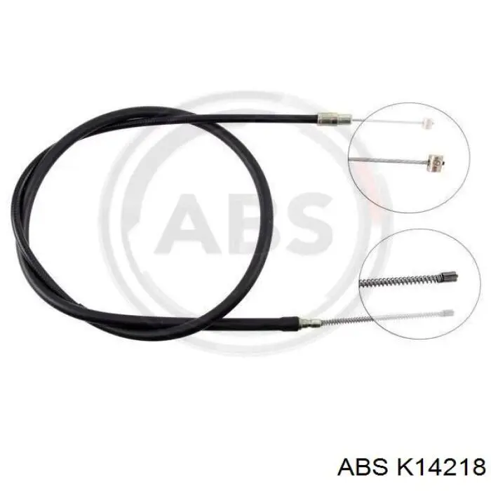 Купити K14218 ABS Трос ручного гальма задній, правий