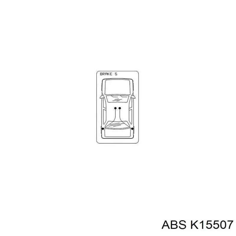 Купити K15507 ABS Трос ручного гальма задній, правий/лівий