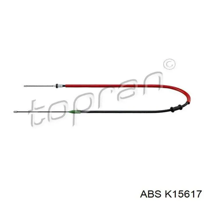 Трос стоянкового гальма задній лівий ABS K15617 ціна, від 7.86 USD