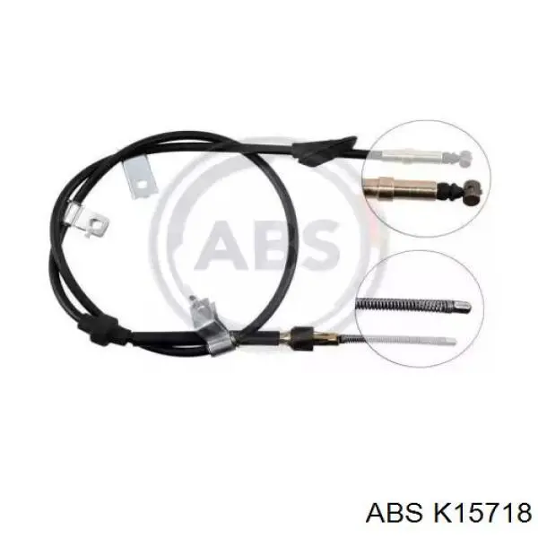Купити K15718 ABS Трос ручного гальма задній, правий
