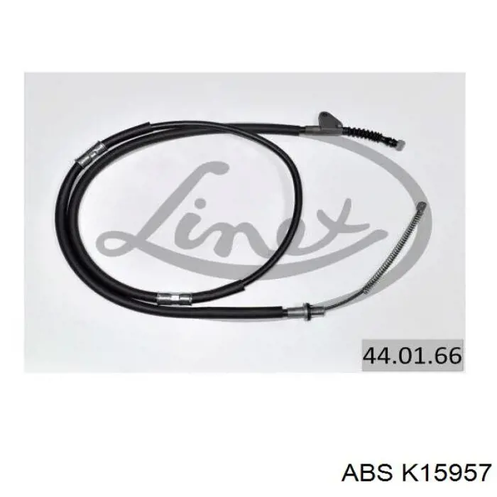 Трос стоянкового гальма задній лівий ABS K15957 ціна, від 15.93 USD