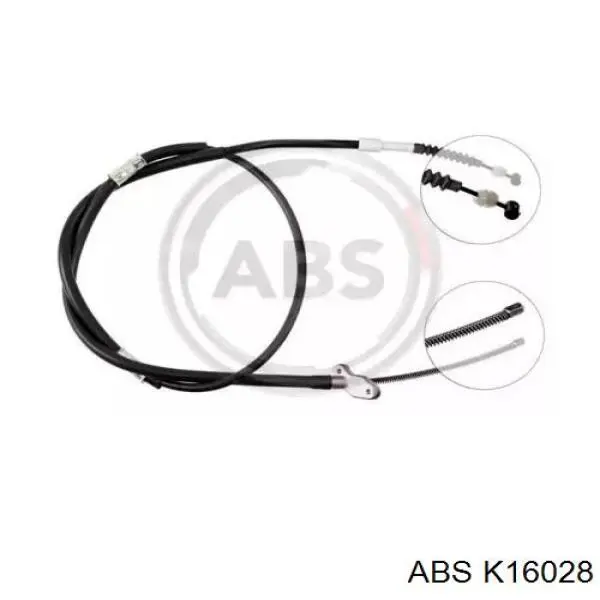Купити K16028 ABS Трос ручного гальма задній, правий