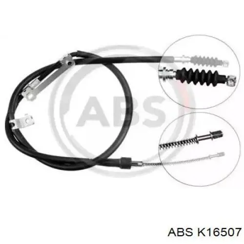Купити 0K2C044420A Hyundai/Kia Трос ручного гальма задній, лівий