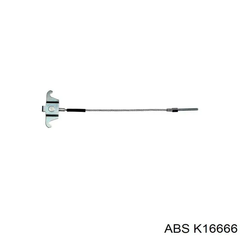 Купити K16666 ABS Трос ручного гальма задній, правий/лівий