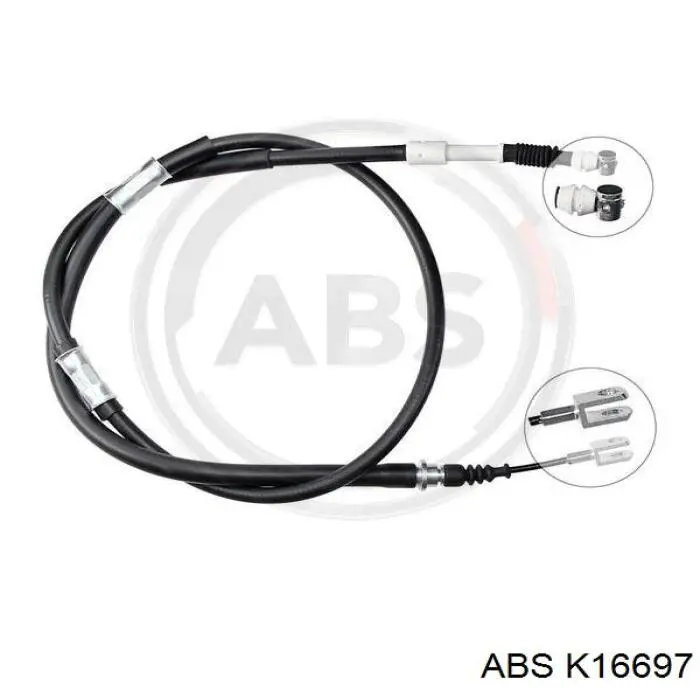 K16697 ABS Трос ручника задній лівий