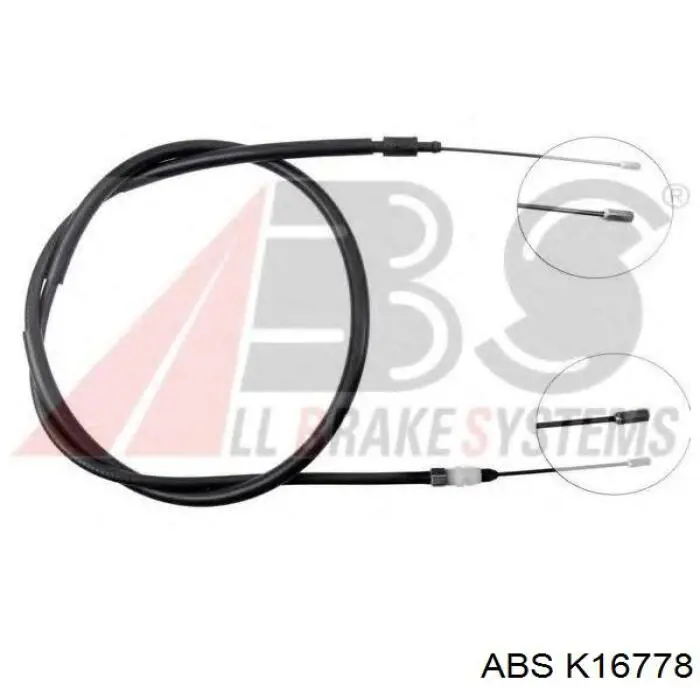 Трос стоянкового гальма задній правий ABS K16778 ціна, від 9.13 USD