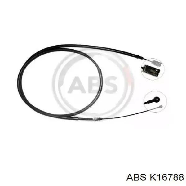 Купити K16788 ABS Трос ручного гальма задній, правий