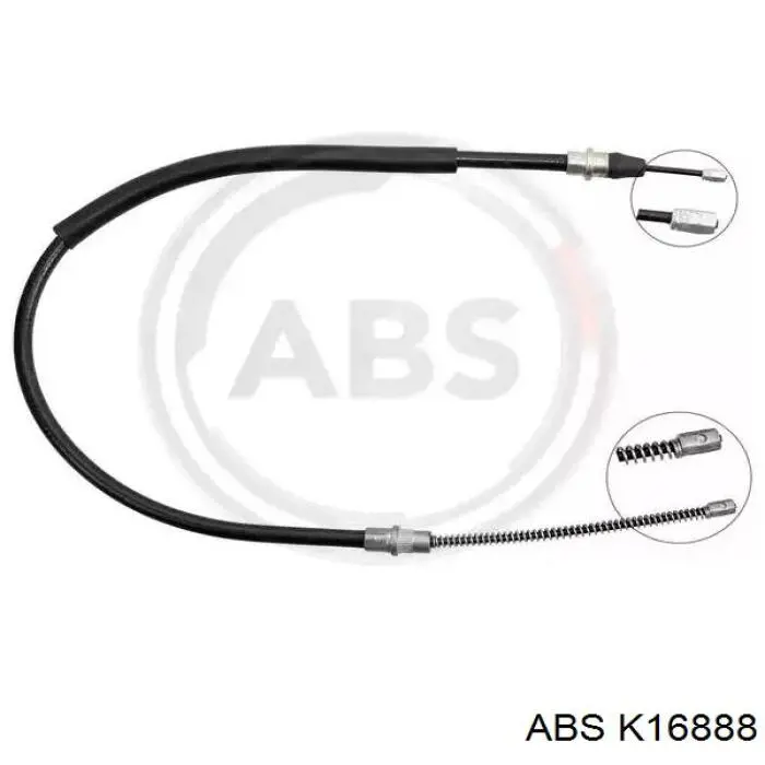 Купити K16888 ABS Трос ручного гальма задній, правий