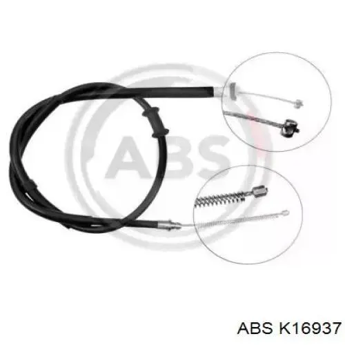 Купити K16937 ABS Трос ручного гальма задній, лівий