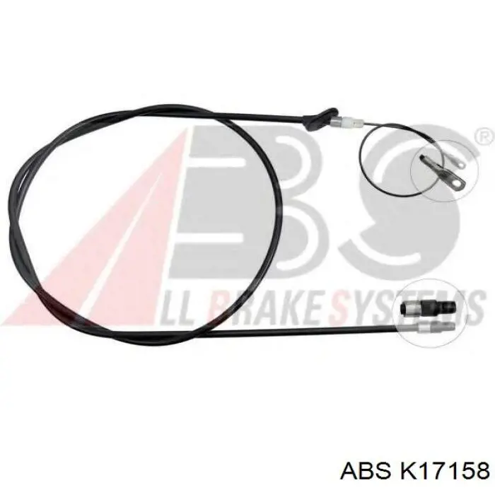 A2204202885 Mercedes Трос ручного гальма задній, правий