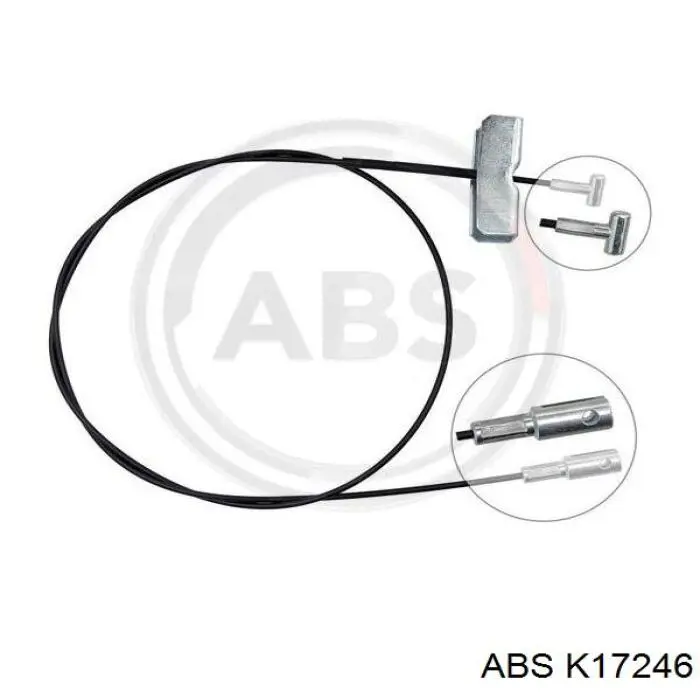 Трос ручного гальма, проміжний ABS K17246 ціна, від 10.22 USD