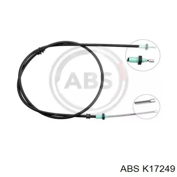 Трос ручного гальма задній, правий/лівий ABS K17249 ціна, від 10.59 USD