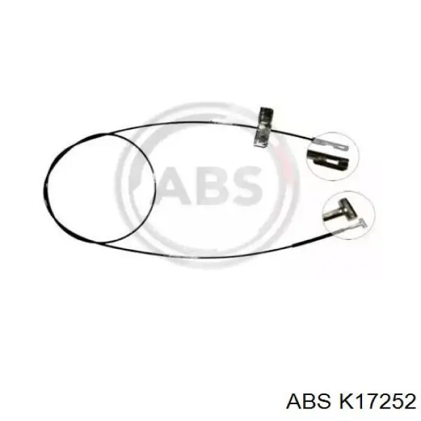 Трос ручника проміжний ABS K17252