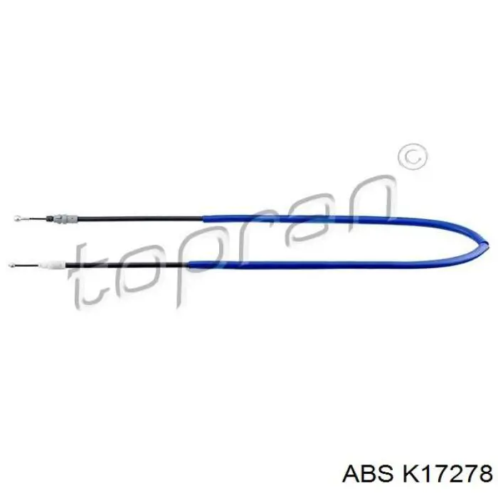 Трос ручного гальма задній, лівий K17278 ABS