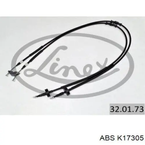 Трос ручного гальма задній, правий/лівий ABS K17305 ціна, від 19.26 USD