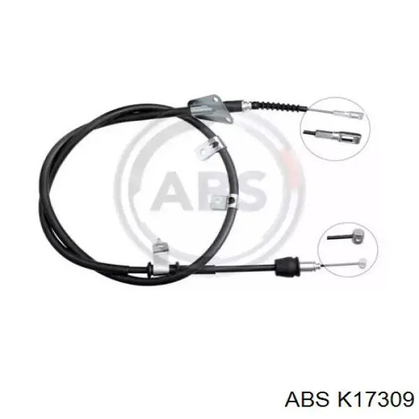 Купити K17309 ABS Трос ручного гальма задній, лівий
