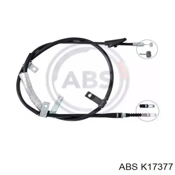 Купити K17377 ABS Трос ручного гальма задній, лівий
