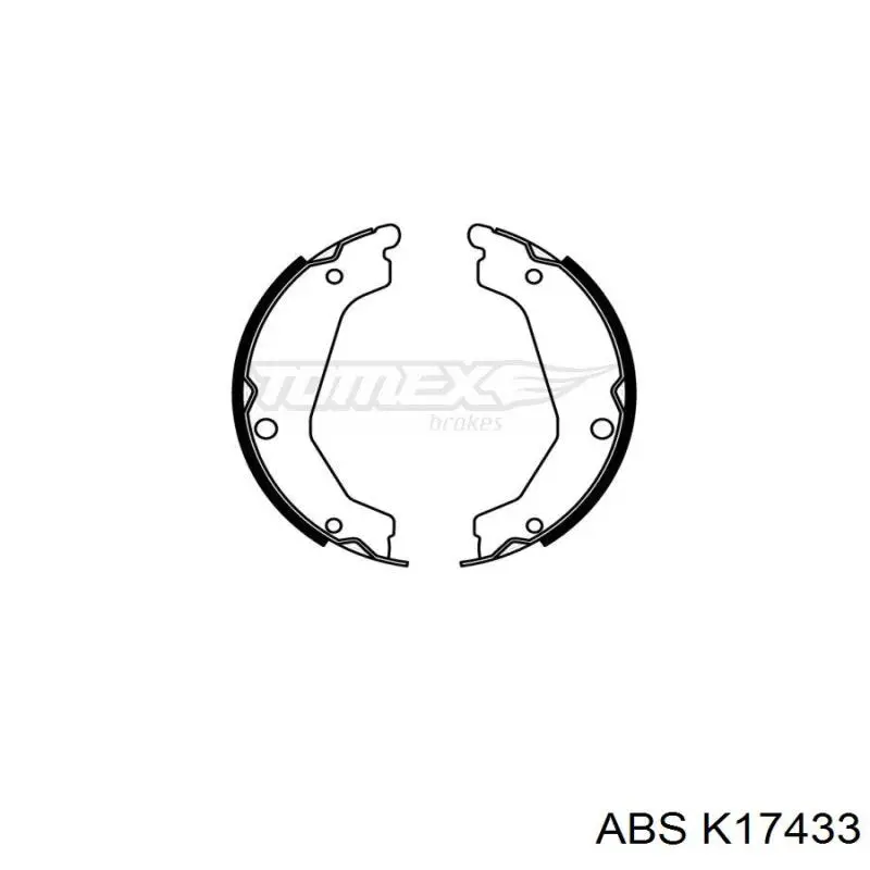 K17433 ABS трос ручного гальма задній, лівий