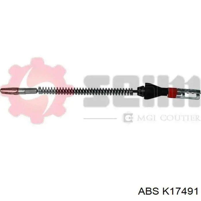Трос ручного гальма задній, правий/лівий ABS K17491 ціна, від 6.57 USD